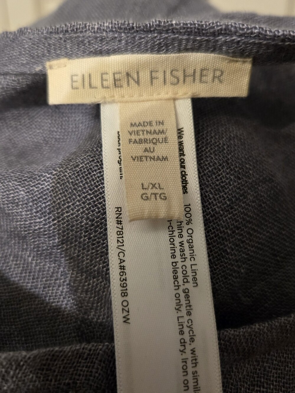 Eileen Fisher Poncho Size L/XL - Picture 5 of 6